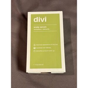 Divi Scalp Serum Revitalize Detoxify Hair Treatment 1 fl oz 30ml NEW